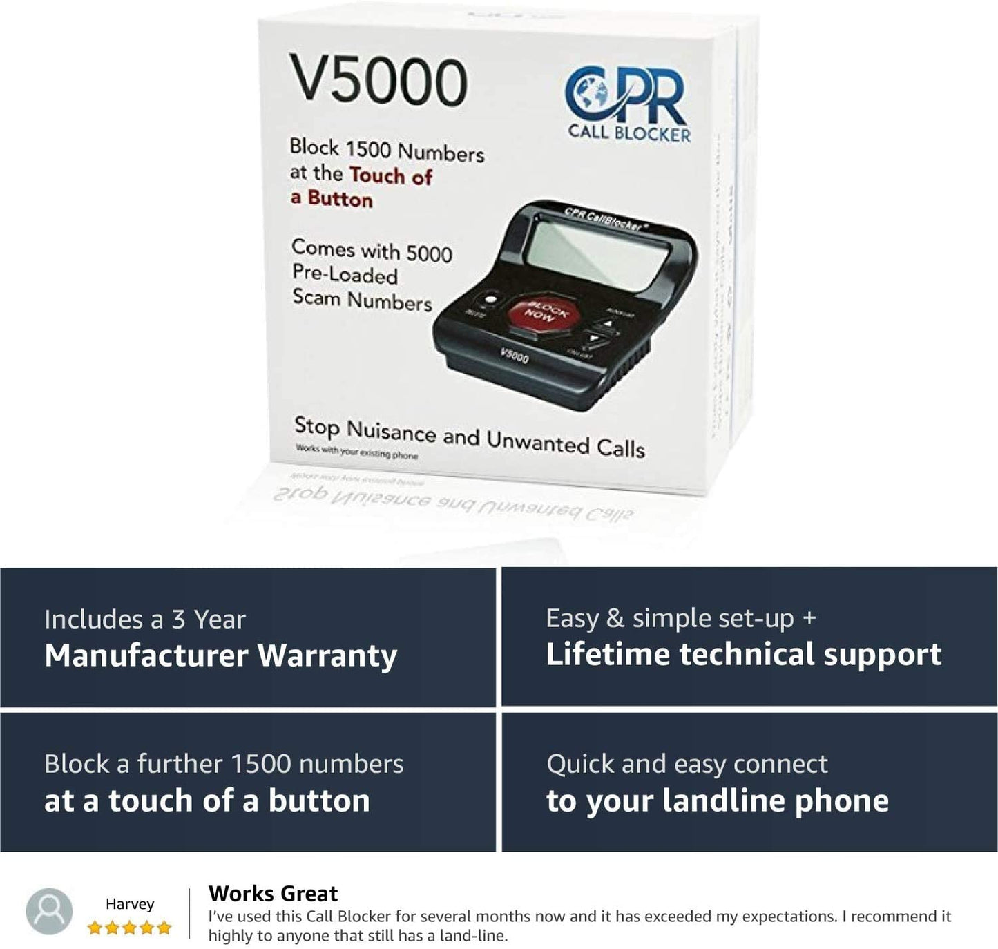CPR Call Blocker V5000-